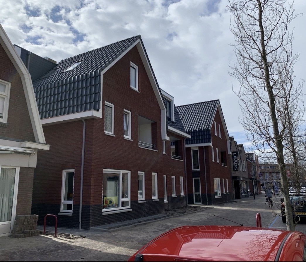 Voorkant van het wooncomplex